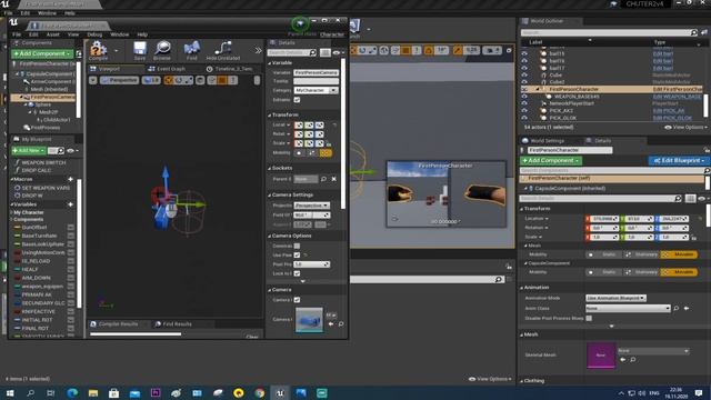 UE4 Шутер от первого лица / наклоны персонажа / выглядывание из за угла / unreal engine 4 смотреть онлайн
