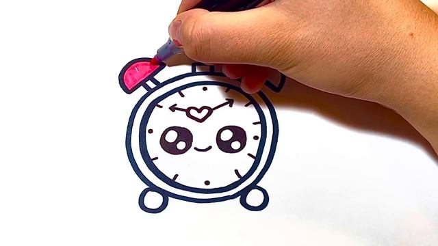 Как нарисовать будильник смотреть онлайн