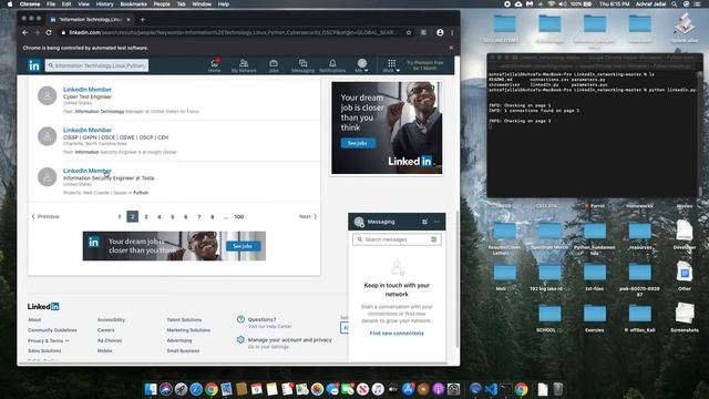 LinkedIn Connection Bot using Python + Selenium смотреть онлайн