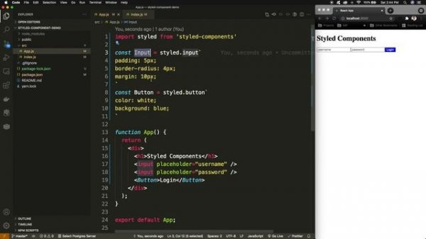 Styled Components React Js - Complete Tutorial
