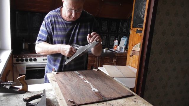 Строгание верхней деки нижней деки обечаек(видео №430). смотреть онлайн