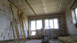 Черновой потолок. Пароизоляция.