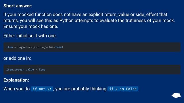 Why would mock be adding __nonzero__ method calls? смотреть онлайн