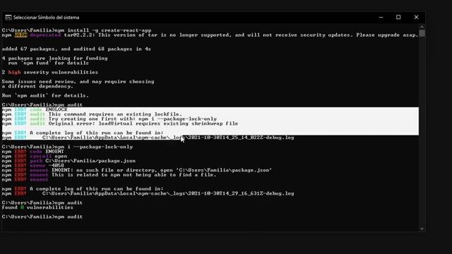 some issues need review and may require choosing a different dependency al instalar react - ESPAÑOL смотреть онлайн
