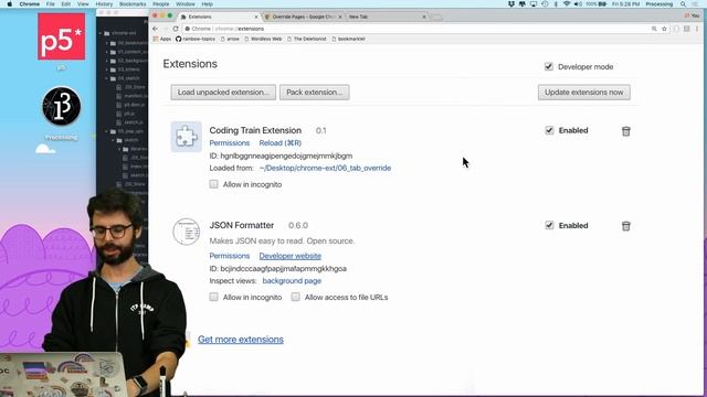 11.7: Chrome Extensions: New Tab Override - Programming with Text смотреть онлайн