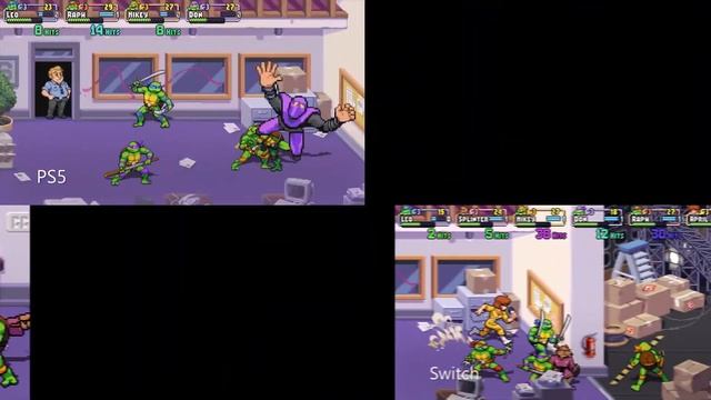 TMNT: Shredder's Revenge PS5 vs Nintendo Switch Gameplay Comparison смотреть онлайн