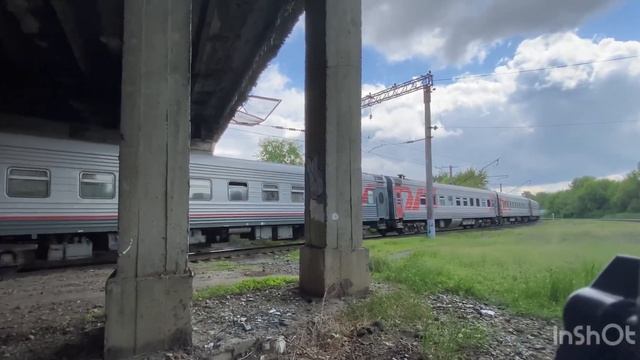 «Впервые на канале» ЧС7 с поездом номер 251 «Москва-Пенза» на перегоне Пенза-V| — Пенза-| смотреть онлайн