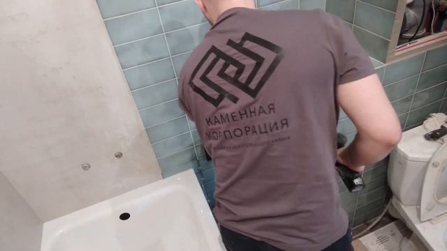 #120 - Столешница в ванную комнату на каркасе из металлопрофиле. Сделано все своими руками