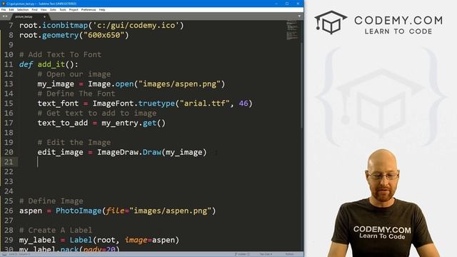 Add Text To Images With Pillow - Python Tkinter GUI Tutorial 203 смотреть онлайн