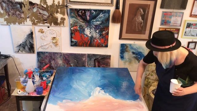 Картина из эпоксидной смолы по фото! Подложку делаем акрилом! смотреть онлайн