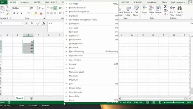 How to use the Status Bar in Excel смотреть онлайн
