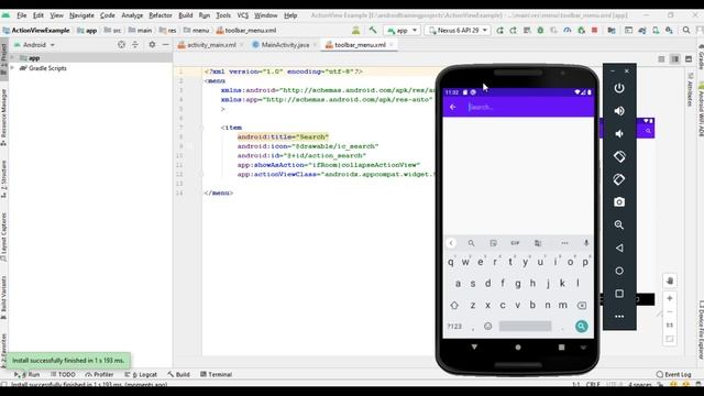 Android Java Malayalam Tutorial 2020 - 12 - Add Search Action View to Toolbar смотреть онлайн