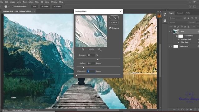 Photo to Watercolor Painting Effect | Photoshop Tutorial смотреть онлайн