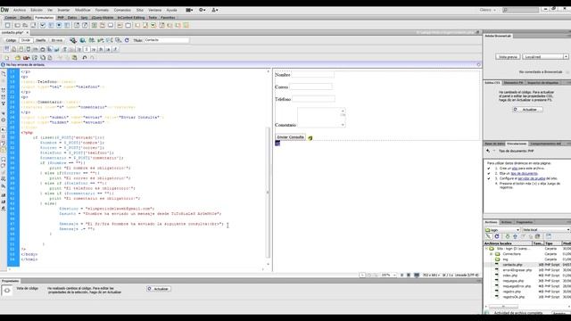 Formulario de contacto responsive en php Dreamweaver cs6 Parte 1 смотреть онлайн
