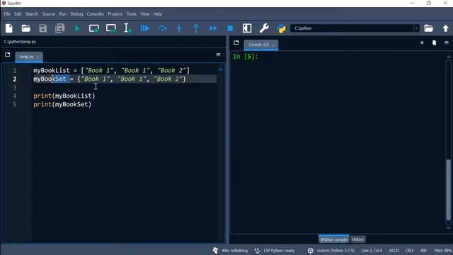Python 32: Lists vs sets смотреть онлайн