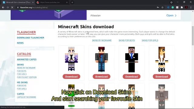 HOW TO CHANGE MINECRAFT SKIN IN TLAUNCHER смотреть онлайн