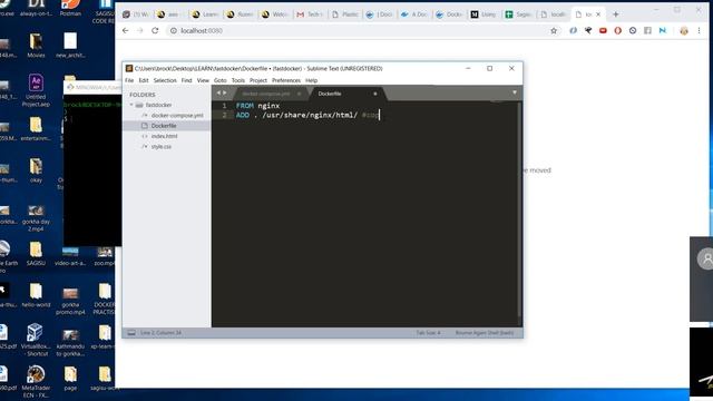 Docker in a minute | nginx, index.html | 2019 / speed code смотреть онлайн