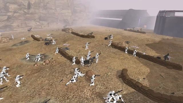 1,000 Clone Troopers Siege FORTRESS WALLS! - Men of War: Star Wars Mod смотреть онлайн