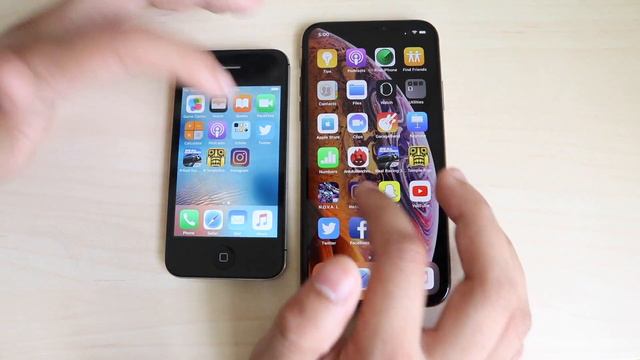 iPHONE XS Vs iPHONE 4S! (Speed Comparison) смотреть онлайн
