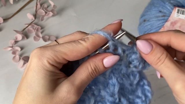 Красивый простой узор спицами / Раппорт 4п 4р
