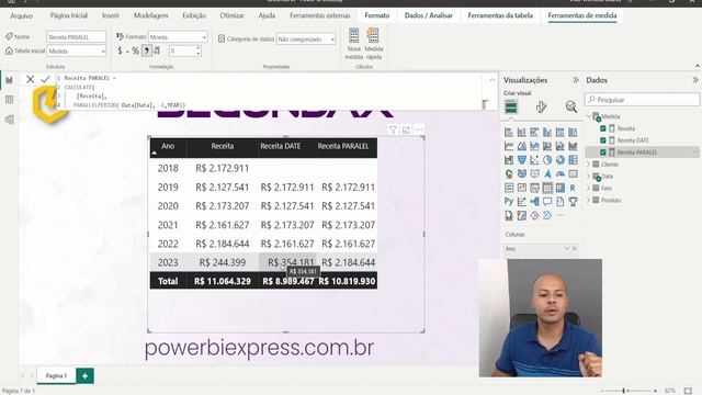 #064 SegunDAX - Função DAX: DATEADD e PARALLELPERIOD || Power BI смотреть онлайн