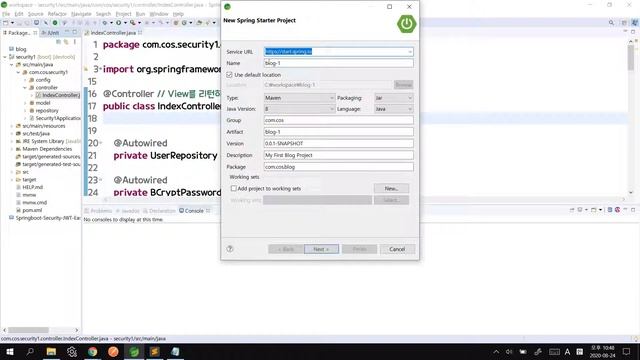 스프링부트 시큐리티 6강 - 구글 로그인 준비 смотреть онлайн