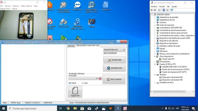 RESETIAR BOOTLOADER P20 LITE CON DTPRO смотреть онлайн