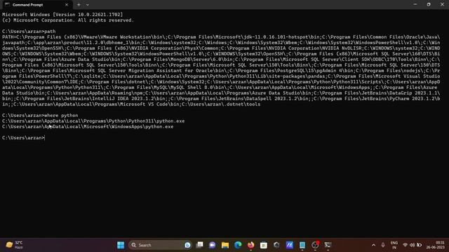 How to find python path in cmd смотреть онлайн