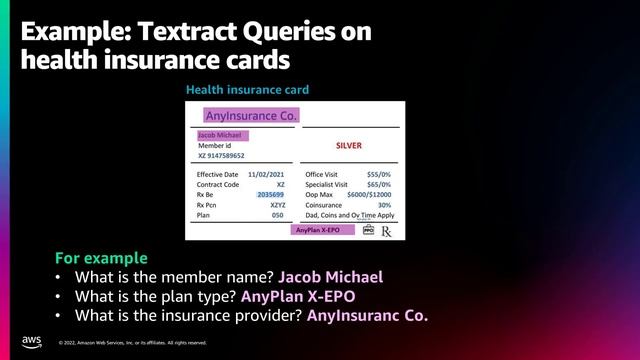 Extract specific information from documents using Queries from Amazon Textract - AWS смотреть онлайн