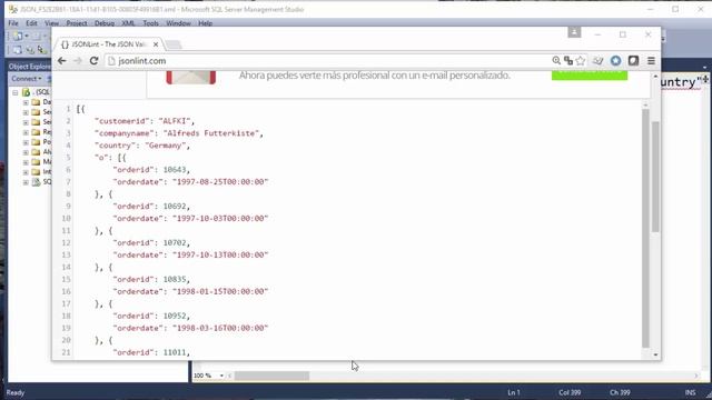 Soporte para Json en SQL 2016 смотреть онлайн