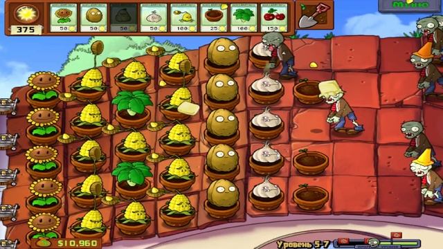 ОГРОМНЫЙ ЗОМБИ МУТАНТ и ЗОМБИ НА КАТАПУЛЬТЕ! Битва НА КРЫШЕ в Игре Plants vs Zombies от Cool GAMES смотреть онлайн