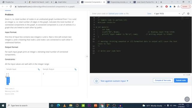 Depth first Search (DFS) Problem (let's solve) - باللغة العربية смотреть онлайн