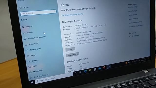 Laptop Lenovo T460 Core i5 gen 6 | laptop second | review laptop смотреть онлайн