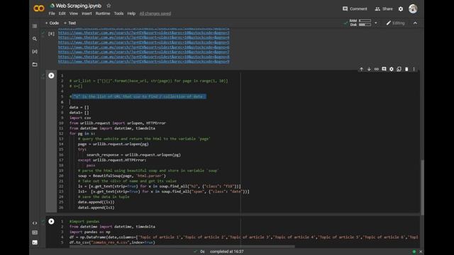Web Scraping (The Star Malaysia News) | Data Collection Project (Python) смотреть онлайн