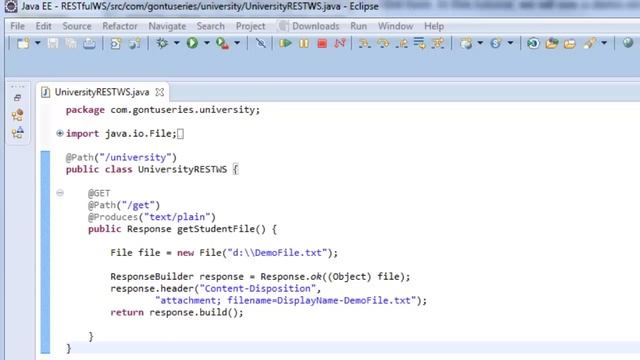 Web Services Part 12 - How to Download a file from a RESTful Web Service смотреть онлайн