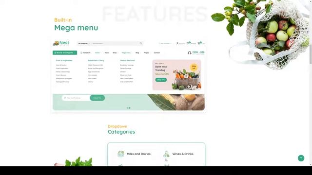 Nest - Multivendor Python Django eCommerce Full Script grocery shop food market смотреть онлайн