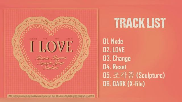 (G)I-DLE - I LOVE FULL ALBUM TRACK LISTS #nxde #gidle #kpop #minnie #soyeon #yuqi #shuhua #miyeon