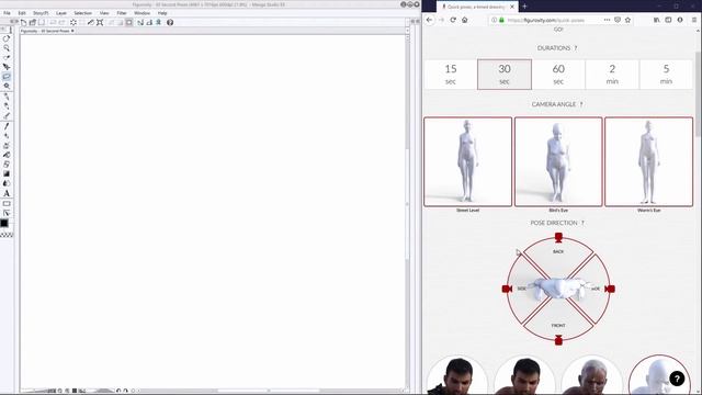 Figure Drawing With Figurosity | 30 Second Quick Poses
