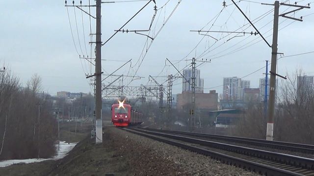 Электропоезд ЭД4МКМ-0007 Аэроэкспресс сообщением Москва - Аэропорт Домодедово смотреть онлайн