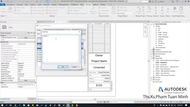 Hướng dẫn sử dụng Revit MEP 2019 | Bài 56: Tạo sheet (bản vẽ) смотреть онлайн