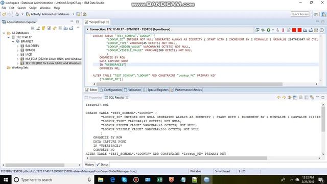 Create DB2 Table and Insert Data using Data Studio смотреть онлайн