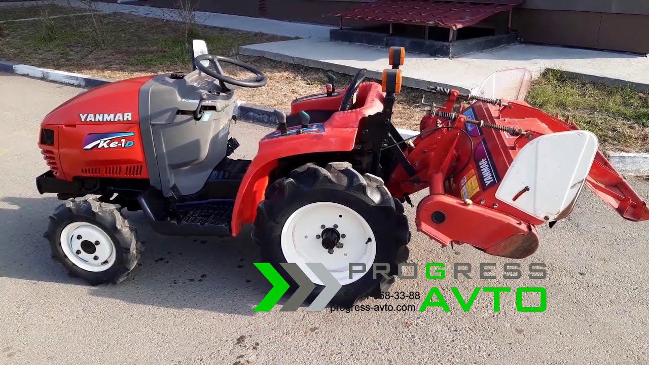 Японский мини-трактор YANMAR Ke-1D смотреть онлайн