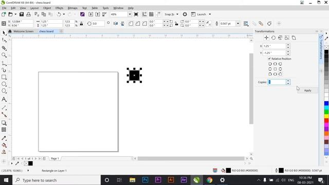 CorelDraw Tutorial || Chess Board || Day - 3 смотреть онлайн