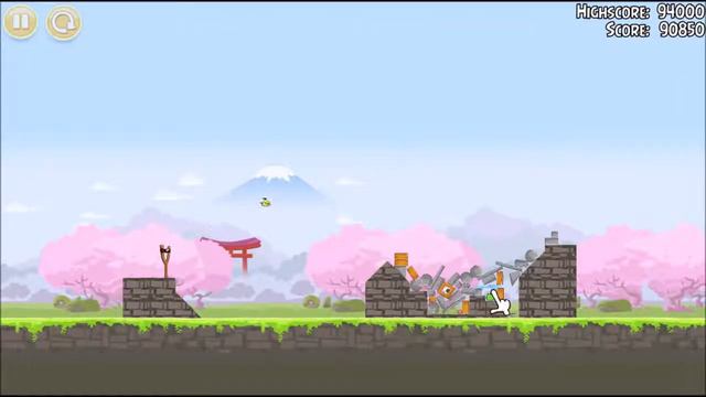 Angry Birds Seasons Cherry Blossom 16 Levels Compilation PC смотреть онлайн