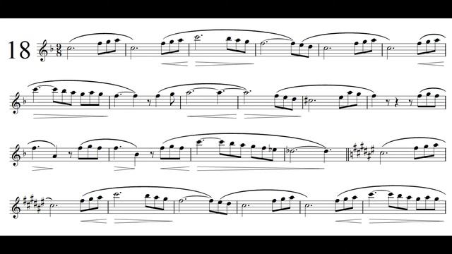 Concone 50 No.18 - Solo Eb Clarinet смотреть онлайн