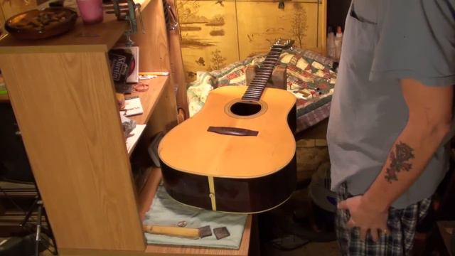 JOHNSON JD27 Guitar Repair Rebuild part 4 of 5 acoustic guitar setup youtube смотреть онлайн