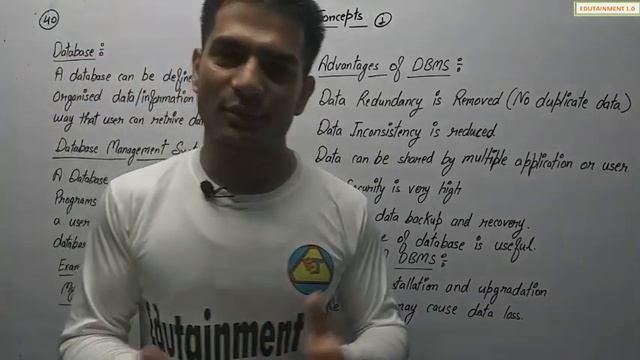 Database Concepts | Class 12 Computer Science with Python (video 40) смотреть онлайн