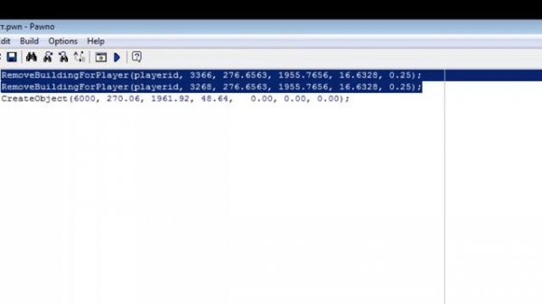Добавление объектов из Map Editor в Samp
