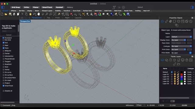 Crown Head Ring 3D Automated Builder | Python Script and Rhino3d смотреть онлайн