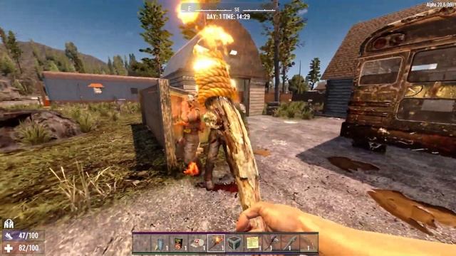 Seven days to die (Zombies Everywhere!!) Gameplay. смотреть онлайн